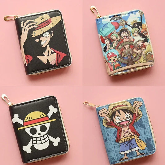 One Piece Luffy x Straw Hat Pirates Leather Wallet