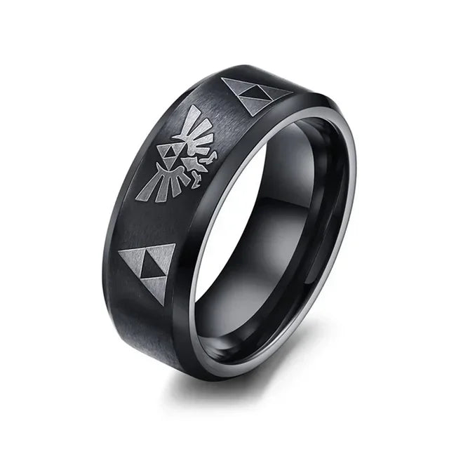 Triforce Stainless Steel Band Ring