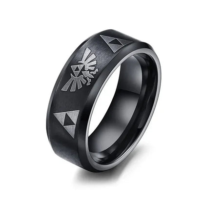 Triforce Stainless Steel Band Ring