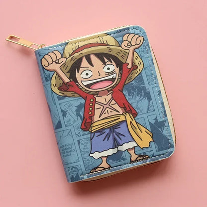 One Piece Luffy x Straw Hat Pirates Leather Wallet