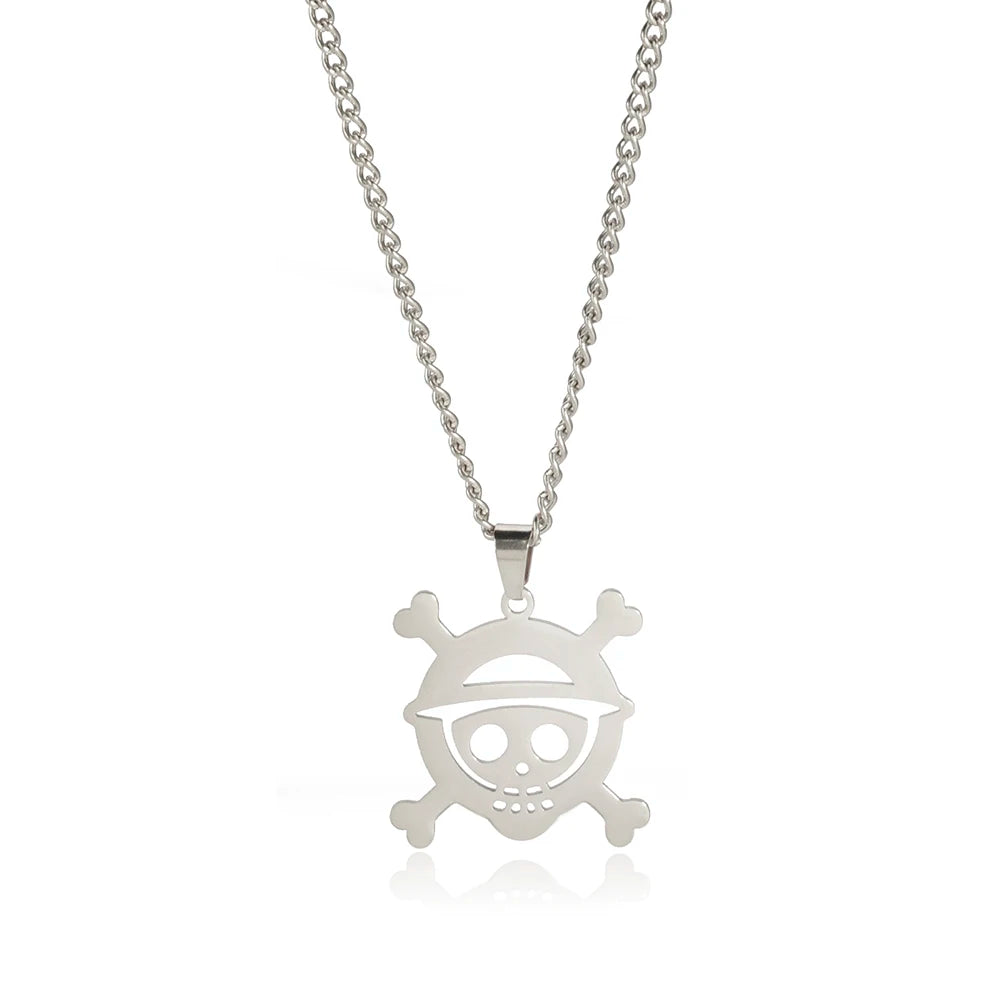 One Piece Skeleton Face Necklace