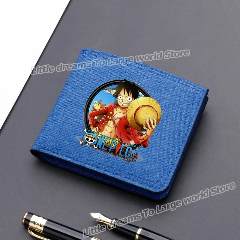 One Piece Luffy & Zoro Canvas Wallet