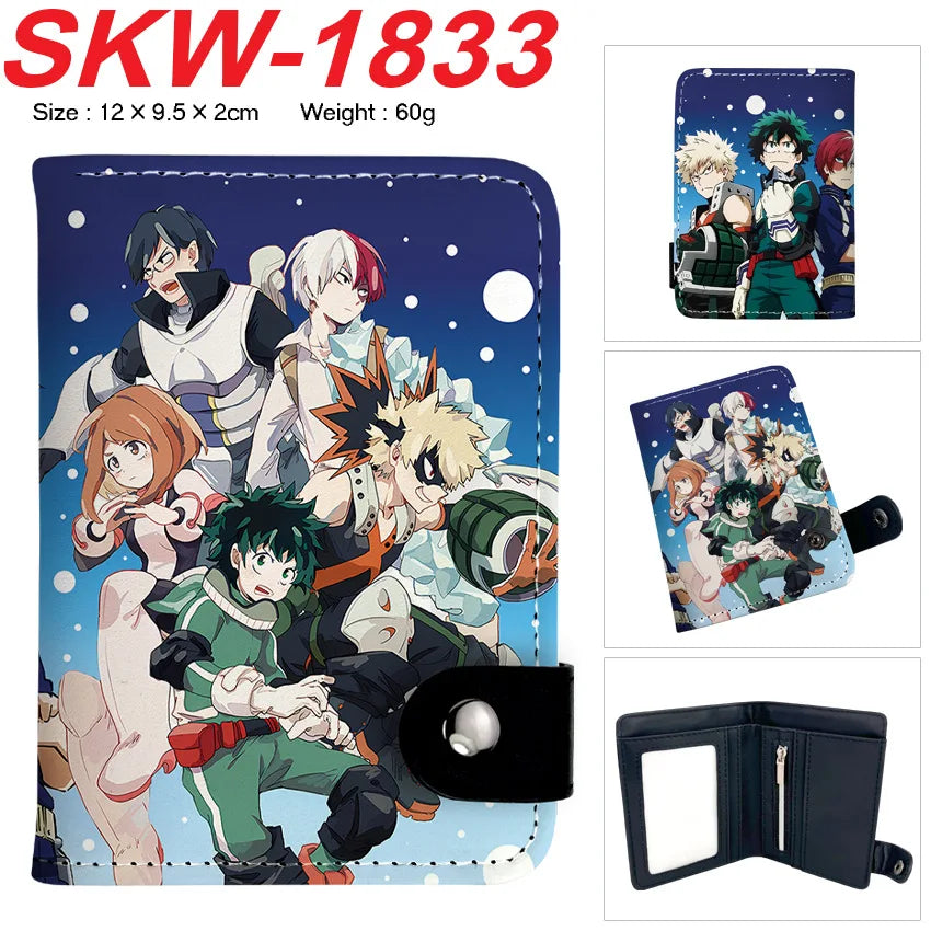 My Hero Academia Compact Button Wallet