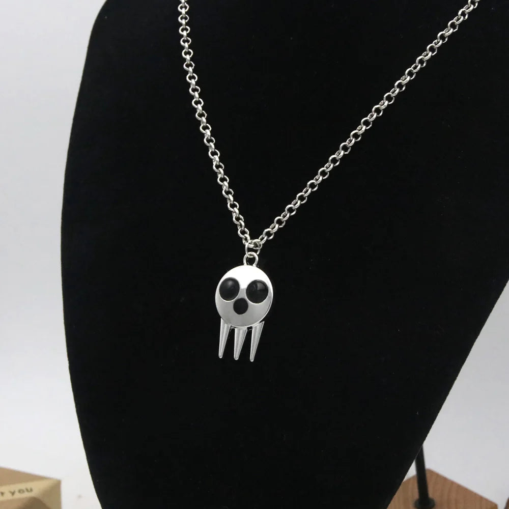 Soul Eater Death the Kid Skull Necklace x Keychain