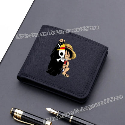 One Piece Luffy & Zoro Canvas Wallet
