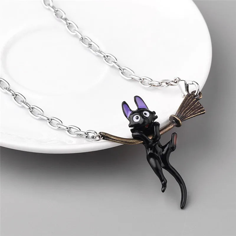 Kiki’s Delivery Service Cat Pendant Necklace