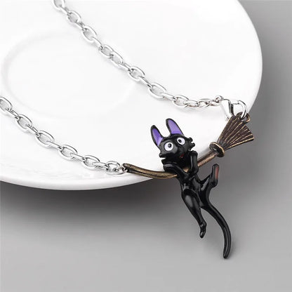 Kiki’s Delivery Service Cat Pendant Necklace