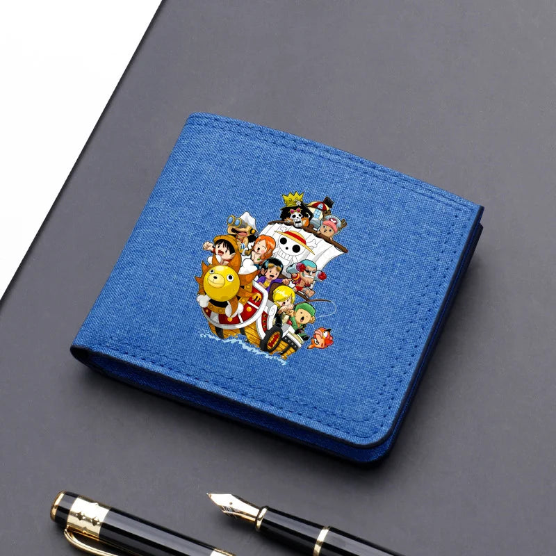 One Piece Luffy & Zoro Canvas Wallet