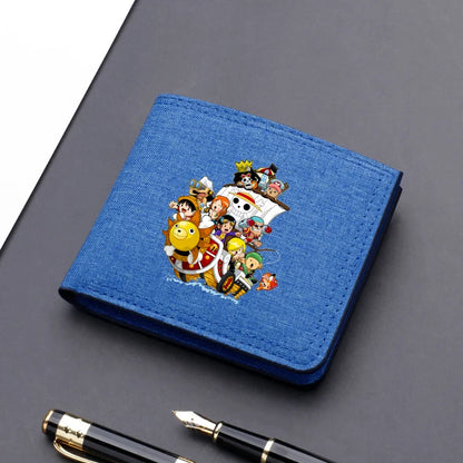 One Piece Luffy & Zoro Canvas Wallet