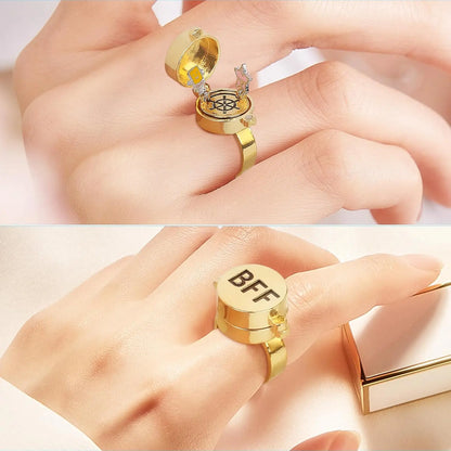 Magnetic BFF Rotating Rings – One Piece Best Friend Set