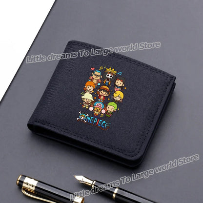 One Piece Luffy & Zoro Canvas Wallet