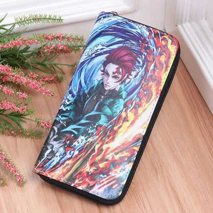 Demon Slayer PU Leather Multi-Layer Wallet