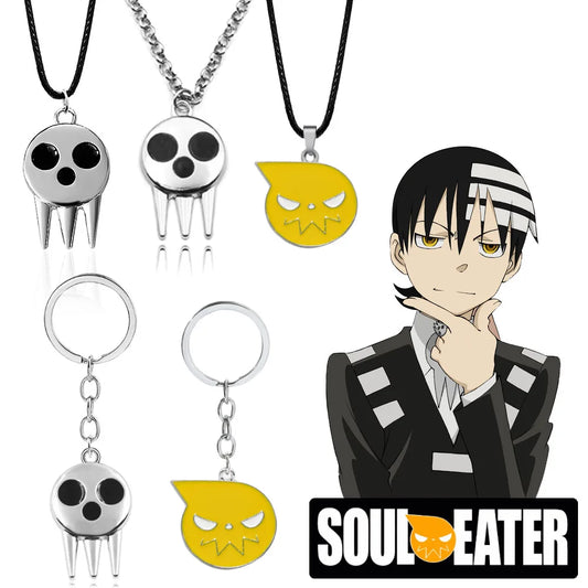 Soul Eater Death the Kid Skull Necklace x Keychain