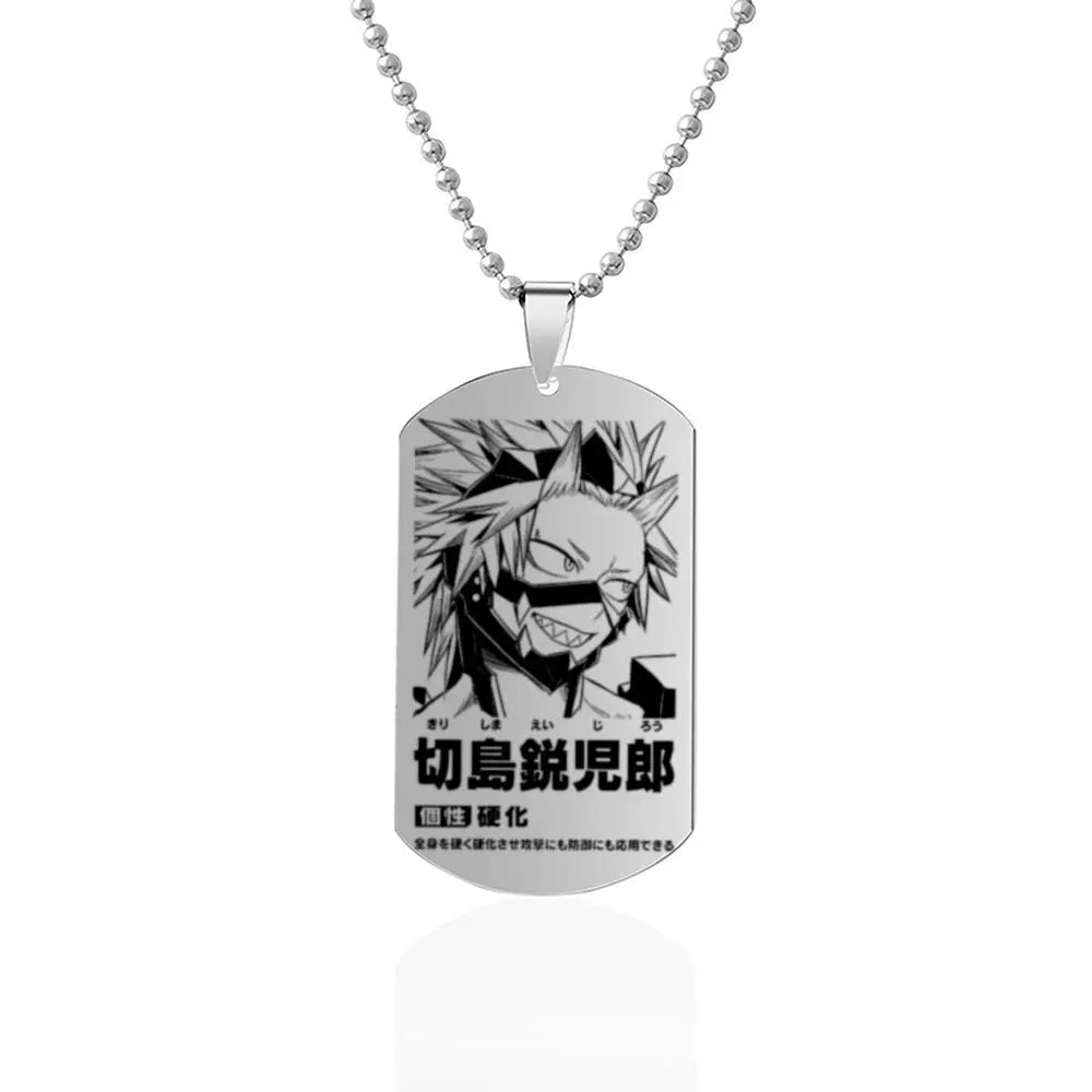 My Hero Academia Character Dog Tag Necklace