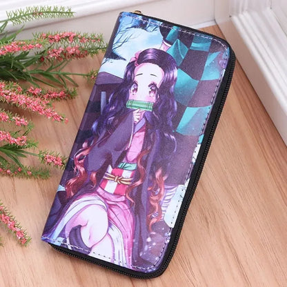 Demon Slayer PU Leather Multi-Layer Wallet