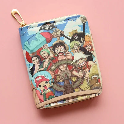 One Piece Luffy x Straw Hat Pirates Leather Wallet