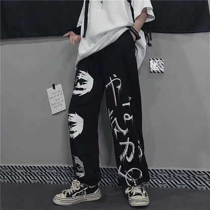 Japanese Printed Baggy Pants