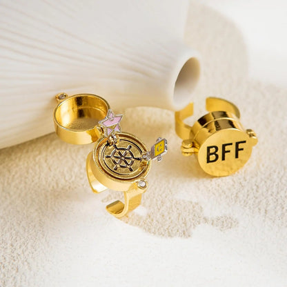 Magnetic BFF Rotating Rings – One Piece Best Friend Set