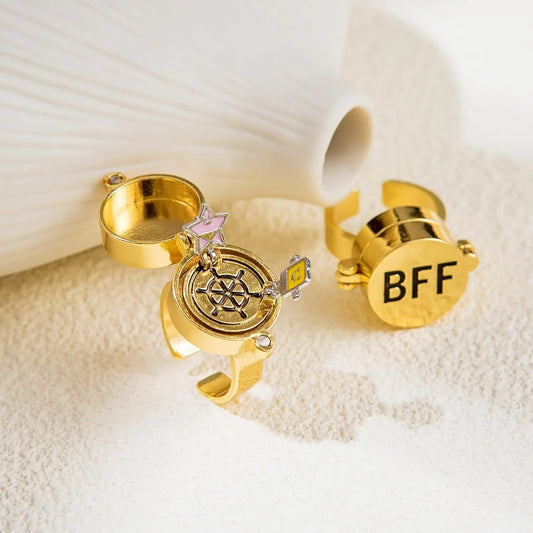 Magnetic BFF Rotating Rings – One Piece Best Friend Set