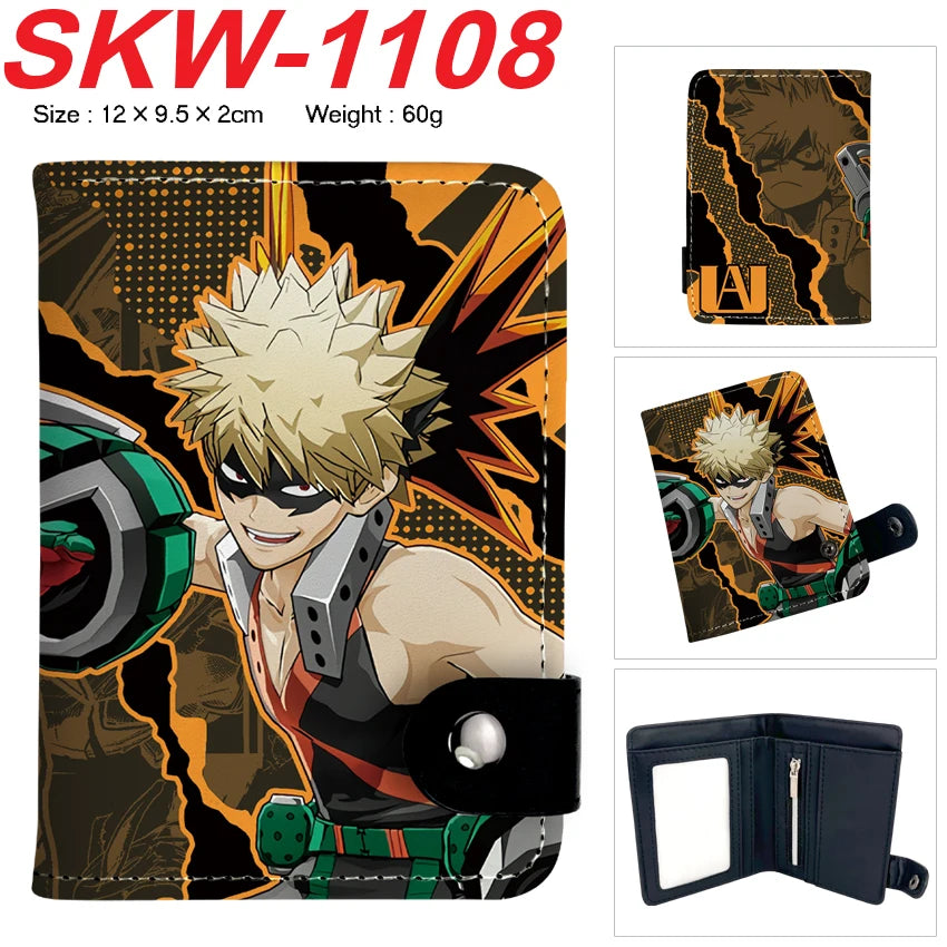 My Hero Academia Compact Button Wallet