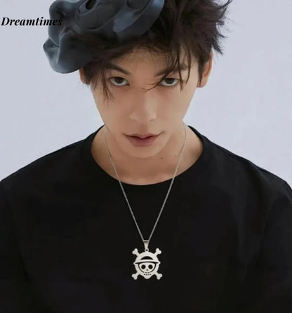 One Piece Skeleton Face Necklace