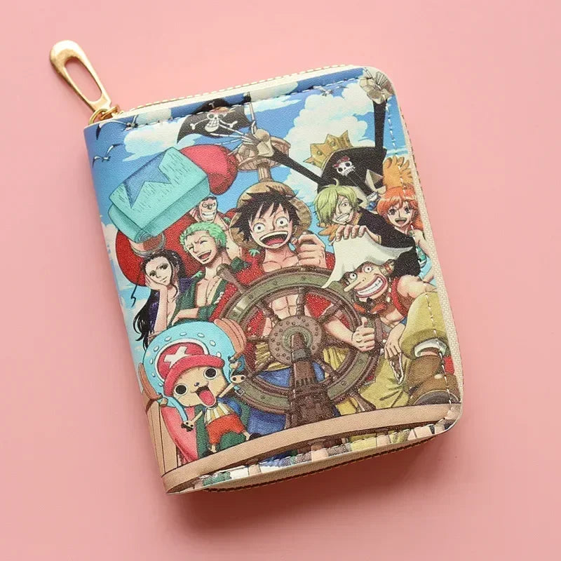 One Piece Luffy x Straw Hat Pirates Leather Wallet