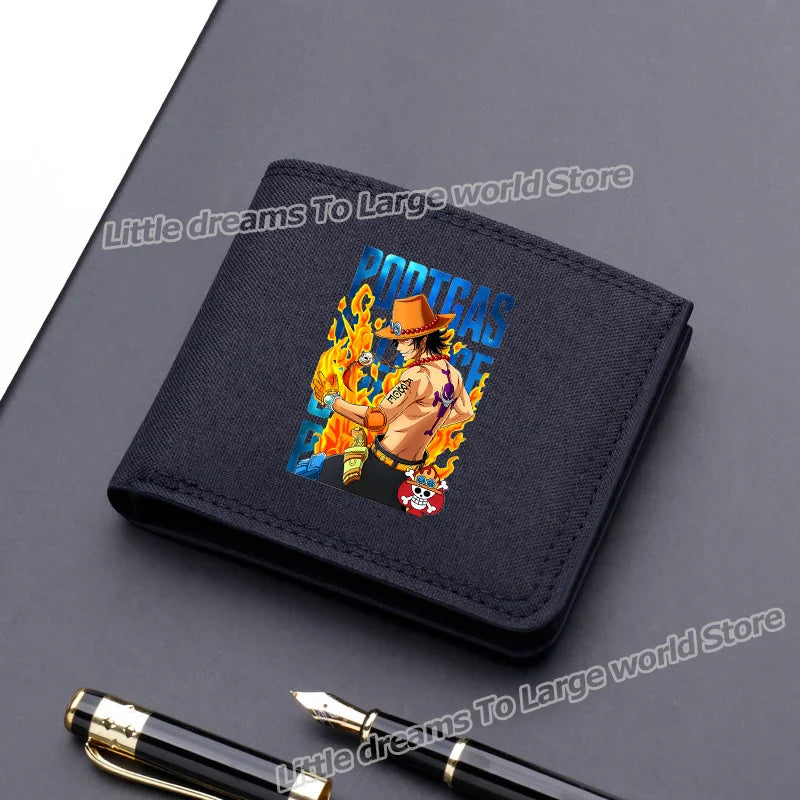 One Piece Luffy & Zoro Canvas Wallet