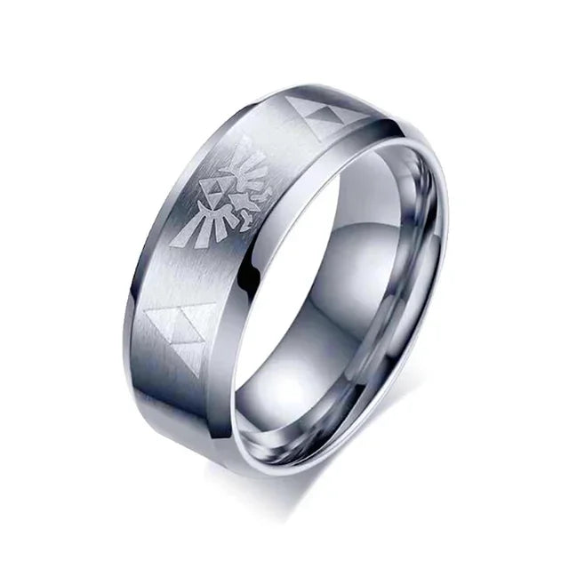 Triforce Stainless Steel Band Ring