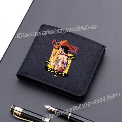 One Piece Luffy & Zoro Canvas Wallet