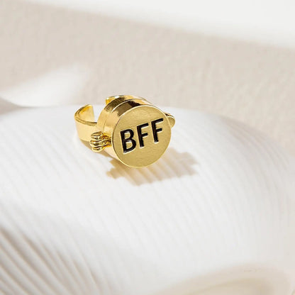 Magnetic BFF Rotating Rings – One Piece Best Friend Set