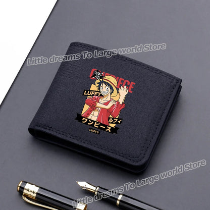 One Piece Luffy & Zoro Canvas Wallet