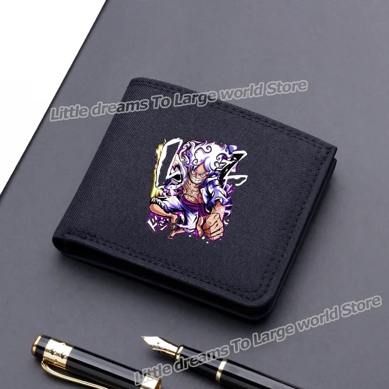 One Piece Luffy & Zoro Canvas Wallet