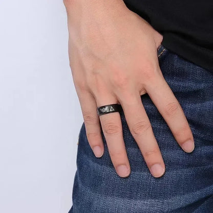 Triforce Stainless Steel Band Ring