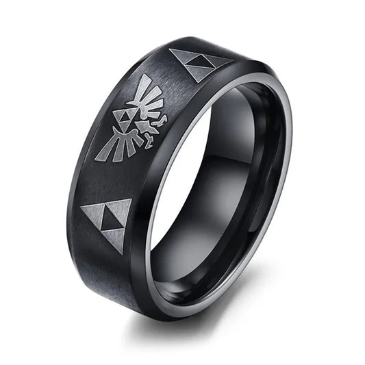 Triforce Stainless Steel Band Ring