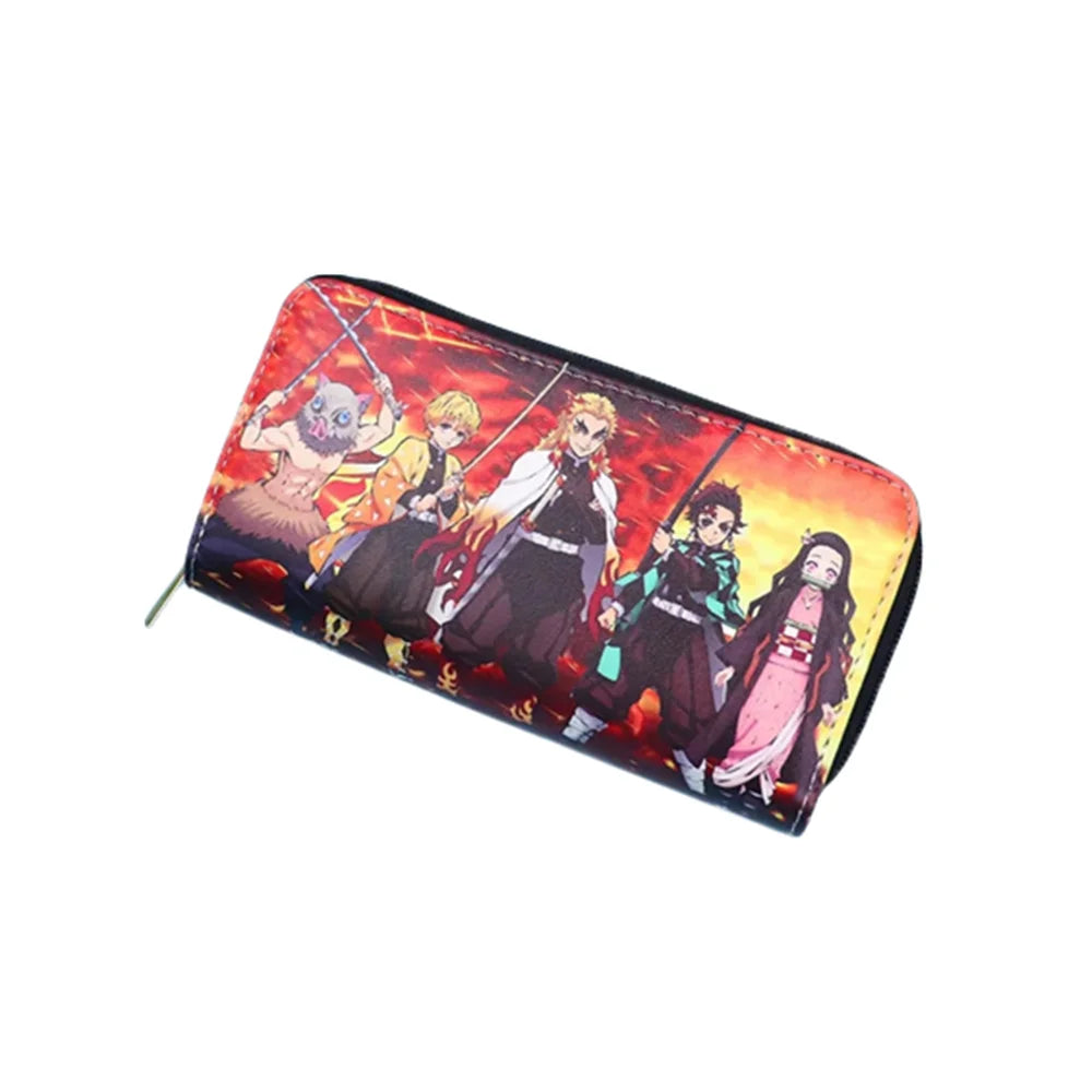 Demon Slayer PU Leather Multi-Layer Wallet