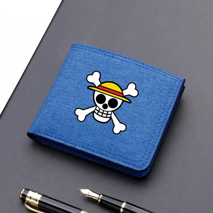 One Piece Luffy & Zoro Canvas Wallet