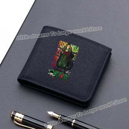 One Piece Luffy & Zoro Canvas Wallet