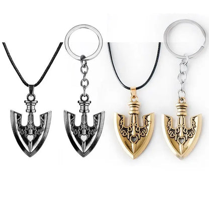 JoJo’s Bizarre Adventure Jotaro Arrow Pendant Necklace x Keychain