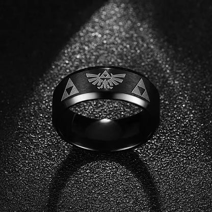 Triforce Stainless Steel Band Ring