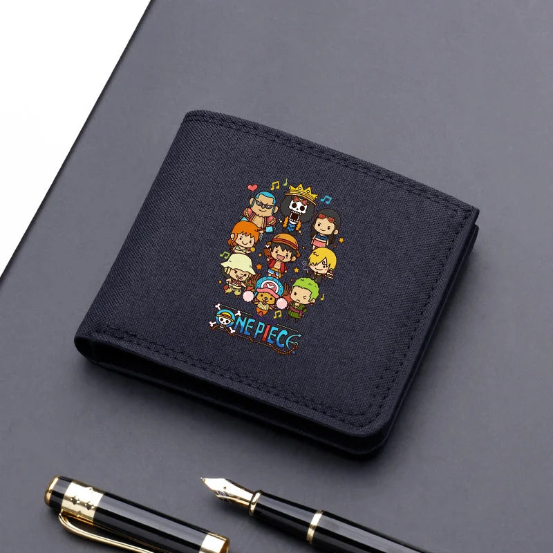 One Piece Luffy & Zoro Canvas Wallet
