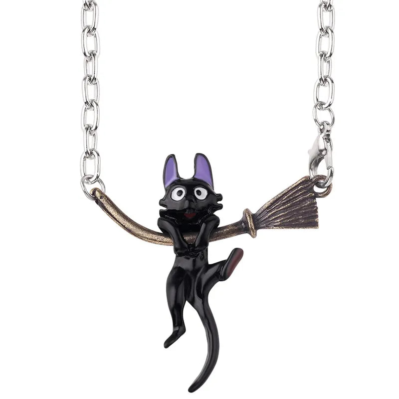 Kiki’s Delivery Service Cat Pendant Necklace
