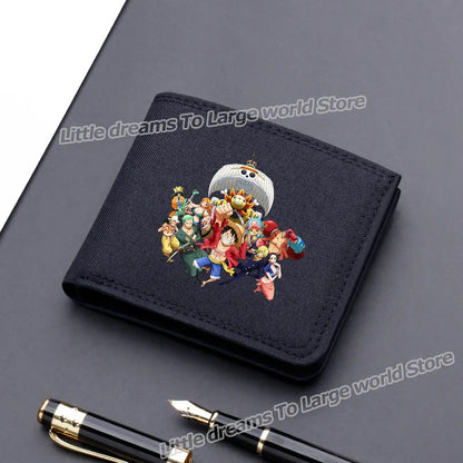 One Piece Luffy & Zoro Canvas Wallet