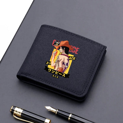 One Piece Luffy & Zoro Canvas Wallet