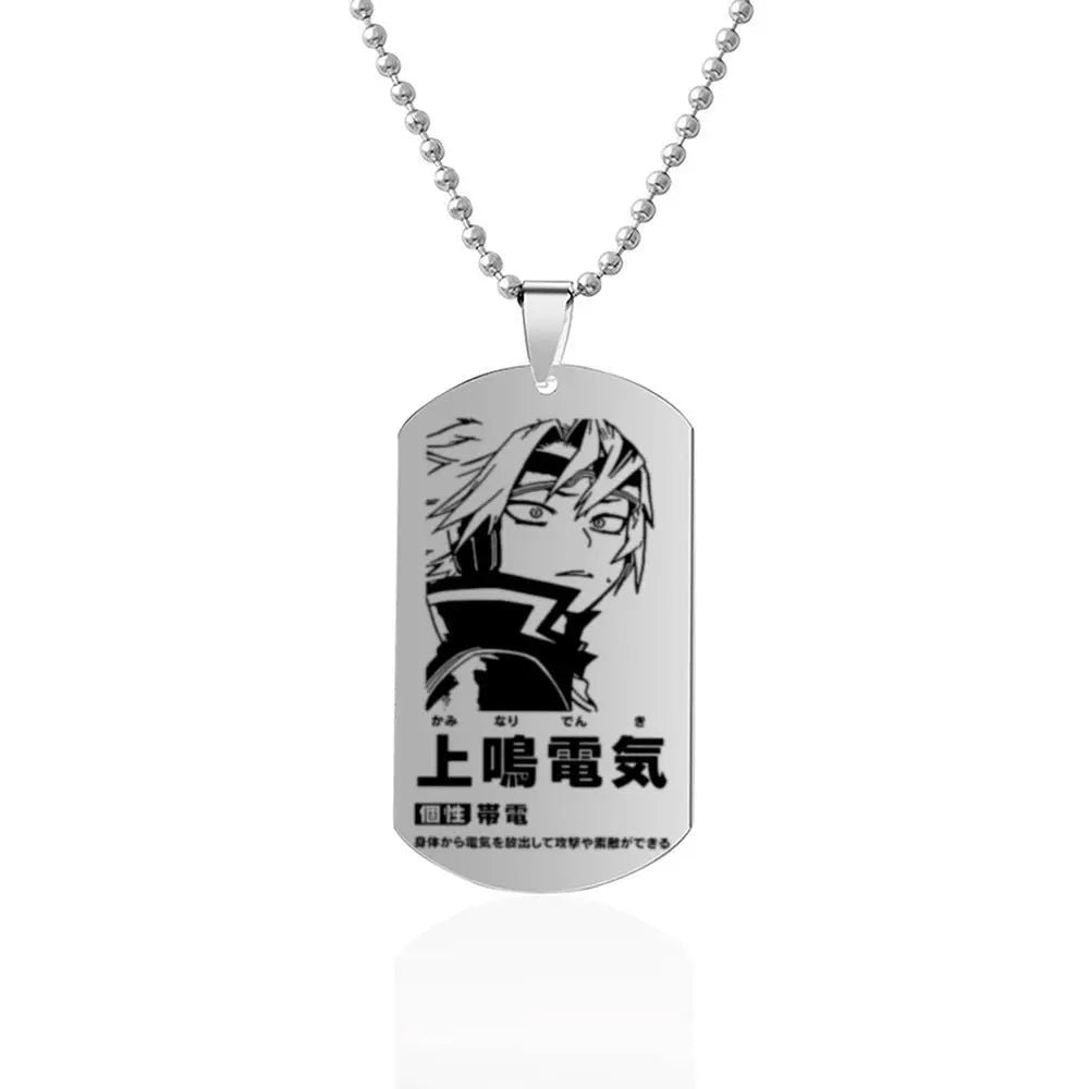 My Hero Academia Character Dog Tag Necklace