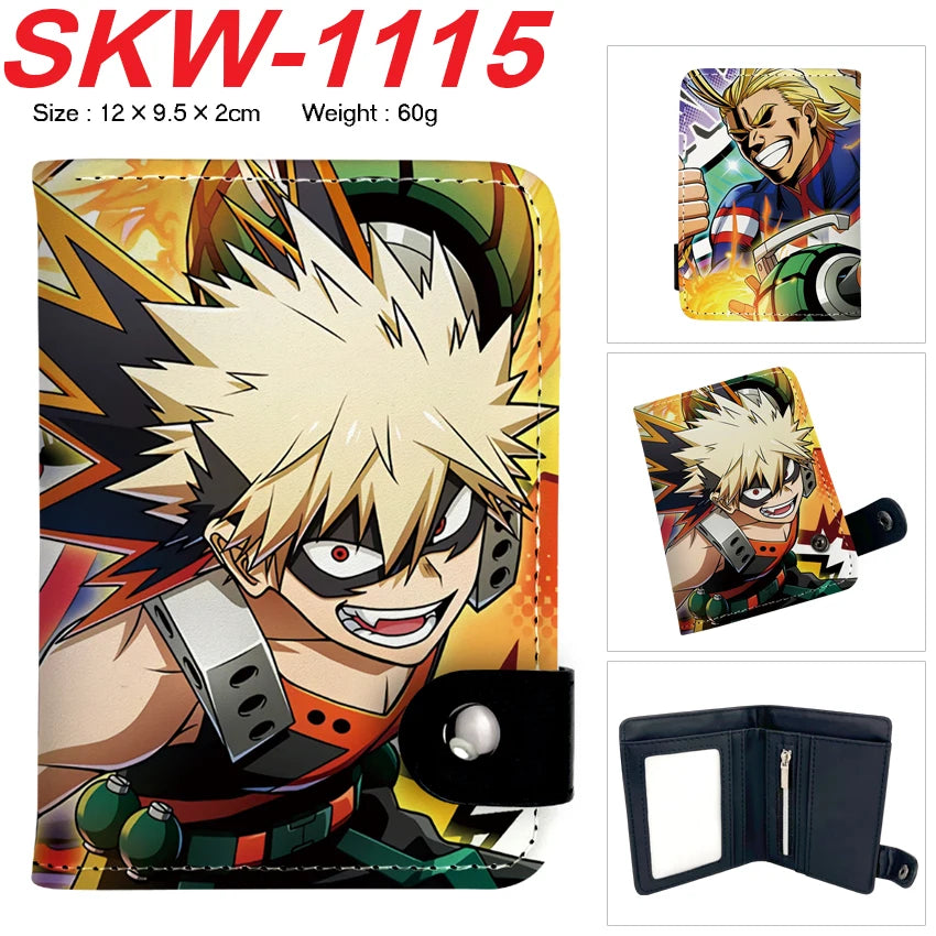 My Hero Academia Compact Button Wallet