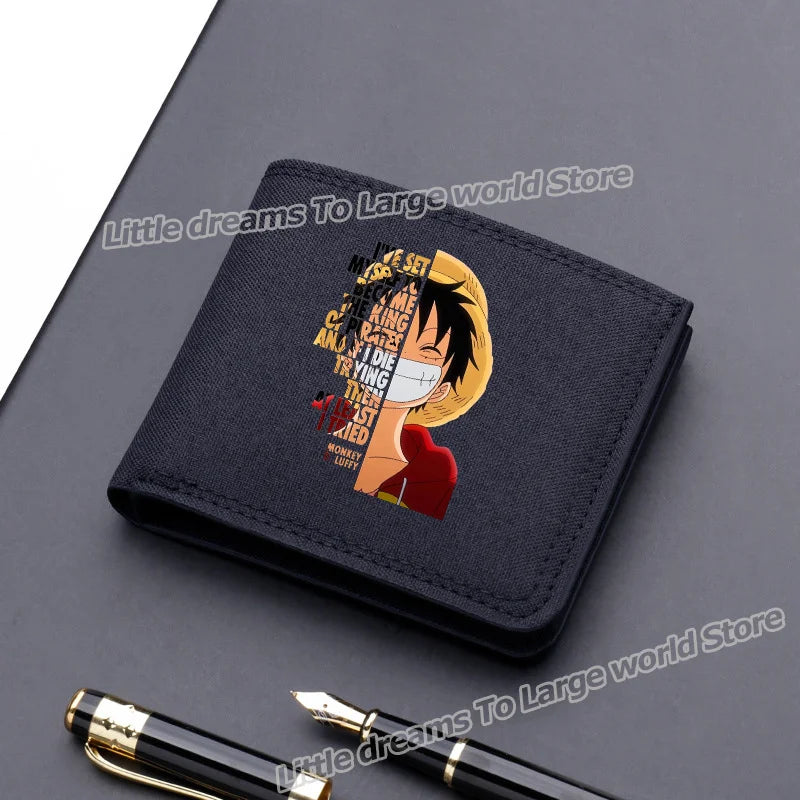 One Piece Luffy & Zoro Canvas Wallet
