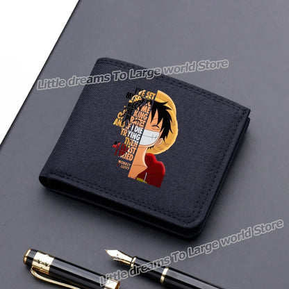 One Piece Luffy & Zoro Canvas Wallet