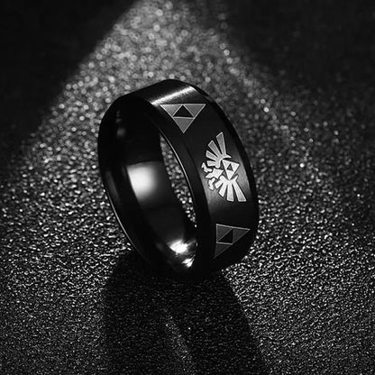 Triforce Stainless Steel Band Ring