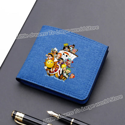 One Piece Luffy & Zoro Canvas Wallet