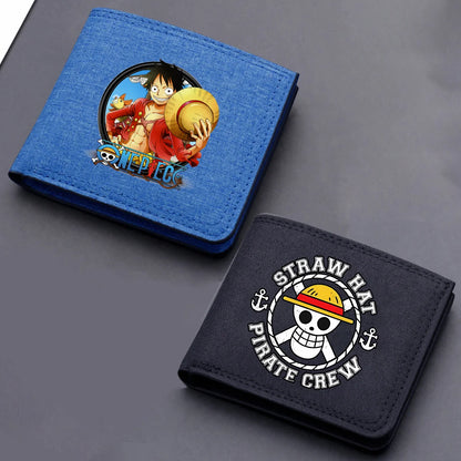 One Piece Luffy & Zoro Canvas Wallet